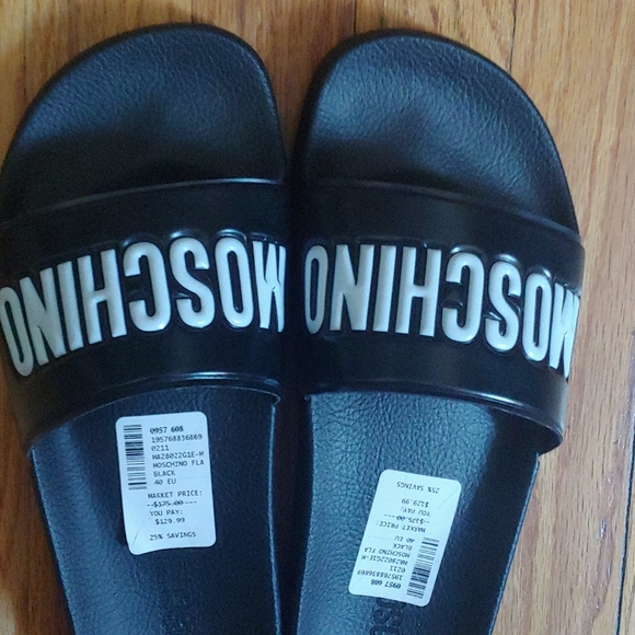 MOSCHINO designer slides new with tags - Picture 3 of 5